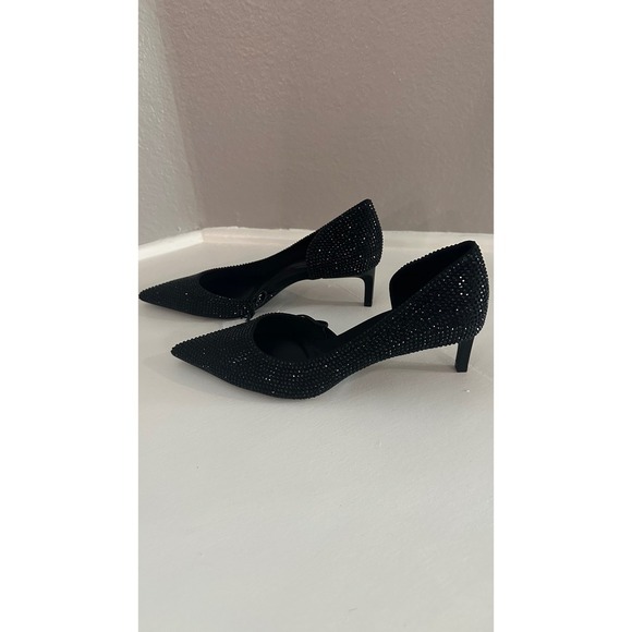 Zara Rhinestone Pumps Pointed Stiletto Heels Party Evening Shoes - Picture 4 of 9